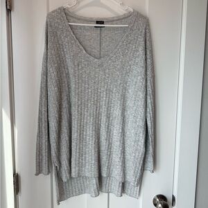 Urban Outfitters Out From Under Light Gray Knit Sweater Oversized Size Small